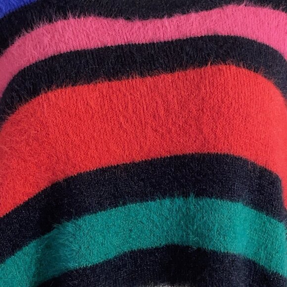 A New Day Crewneck Brushed Fuzzy Pullover Sweater Women's 4XL Colorblock - Picture 2 of 8